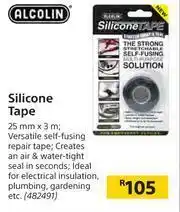 Builders Warehouse Alcolin Silicone Tape-25mm x 3m offer
