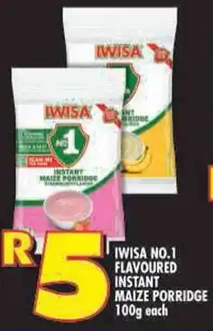 Shoprite Iwisa no.1 flavoured instant maize porridge offer