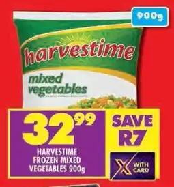 Shoprite Harvestime frozen mixed vegetables offer