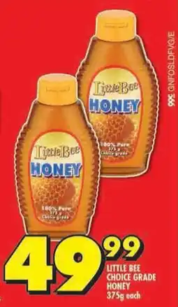 Shoprite Little bee choice grade honey offer