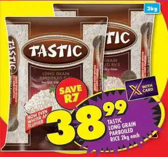 Shoprite Tastic long grain parboiled rice offer