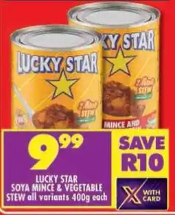 Shoprite Lucky star soya mince & vegetable stew all variants offer