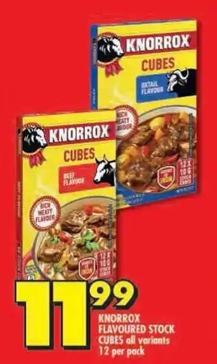 Shoprite Knorrox flavoured stock cubes all variants offer