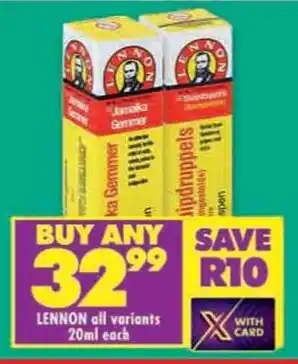 Shoprite Lennon all variants offer