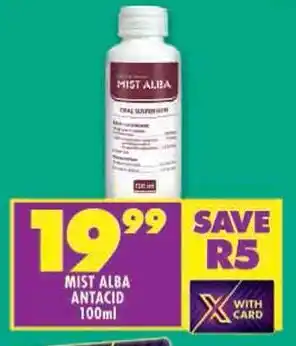 Shoprite Mist alba antacid offer