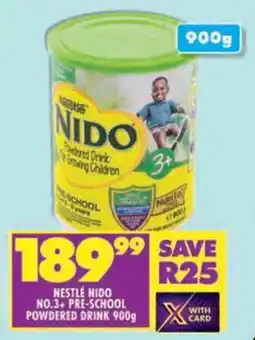 Shoprite Nestlé nido no.3+ pre-school powdered drink offer