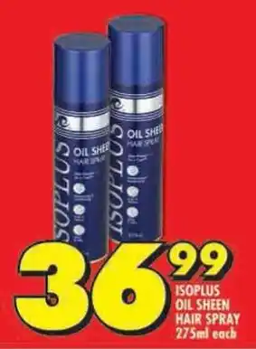 Shoprite Isoplus oil sheen hair spray offer