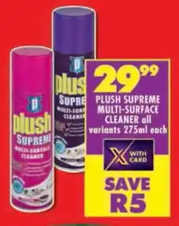 Shoprite Plush multi-surface cleaner all variants offer