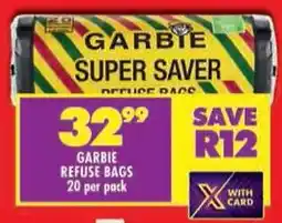 Shoprite Garbie refuse bags offer