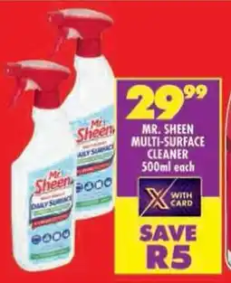 Shoprite Mr. Sheen multi-surface cleaner offer