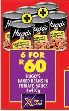 Shoprite Hugo's baked beans in tomato sauce offer