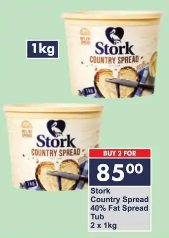 President Hyper Stork Country Spread 40% Fat Spread Tub offer