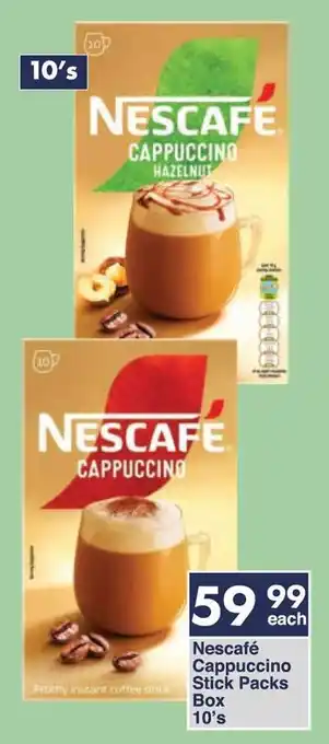 President Hyper Nescafé Cappuccino Stick Packs Box offer