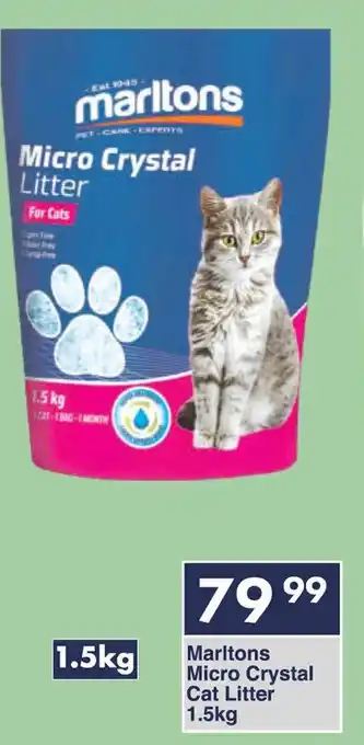 President Hyper Marltons Micro Crystal Cat Litter offer