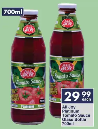 President Hyper All Joy Platinum Tomato Sauce Glass Bottle offer