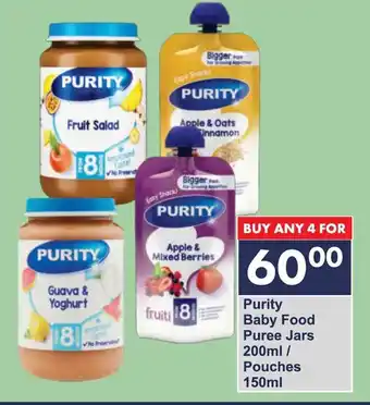 President Hyper Purity Baby Food Puree Jars/ Pouches offer