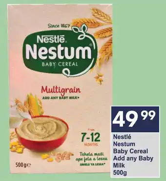 President Hyper Nestlé Nestum Baby Cereal Add any Baby Milk offer