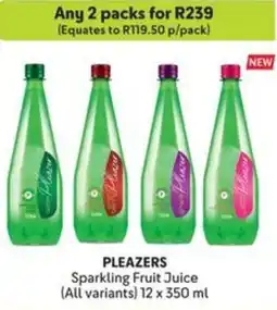 Makro PLEAZERS Sparkling Fruit Juice offer