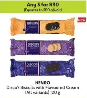 Makro HENRO Disco's Biscuits with Flavoured Cream offer