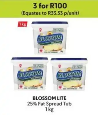 Makro BLOSSOM LITE 25% Fat Spread Tub offer