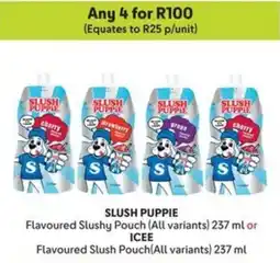 Makro SLUSH PUPPIE Flavoured Slushy Pouch or ICEE Flavoured Slush Pouch offer