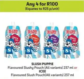 Makro SLUSH PUPPIE Flavoured Slushy Pouch or ICEE Flavoured Slush Pouch offer