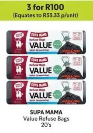 Makro SUPA MAMA Refuse Bags offer