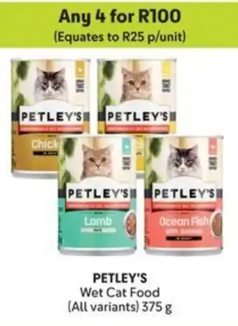 Makro PETLEY'S Wet Cat Food offer