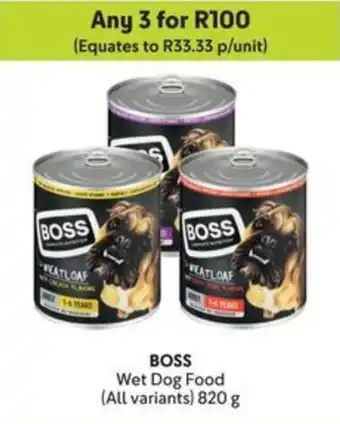 Makro BOSS Wet Dog Food offer