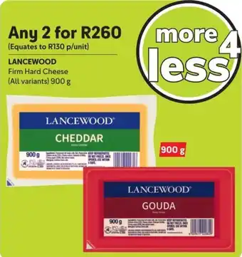 Makro LANCEWOOD Firm Hard Cheese offer