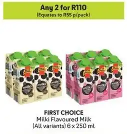 Makro FIRST CHOICE Milki Flavoured Milk offer