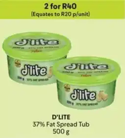 Makro D'LITE 37% Fat Spread Tub offer