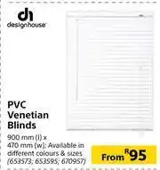 Builders Warehouse Designhouse PVC Venetian Blinds 900mm x 470mm offer