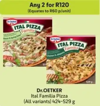 Makro Dr.OETKER Ital Familia Pizza offer