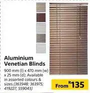Builders Warehouse Designhouse Aluminium Venetian Blinds 900mm x 470mm offer