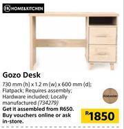 Builders Warehouse Home&Kitchen Gozo Desk-730mm(h) x 1.2m(w) x 600mm(d) offer