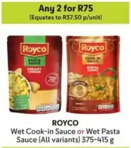 Makro ROYCO Wet Cook-in Sauce or Wet Pasta Sauce offer