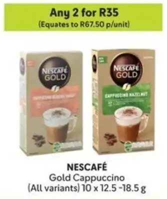 Makro NESCAFÉ Gold Cappuccino offer