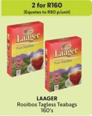 Makro LAAGER Rooibos Tagless Teabags offer