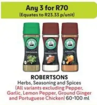 Makro ROBERTSONS Herbs, Seasoning and Spices offer