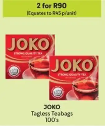 Makro JOKO Tagless Teabags offer