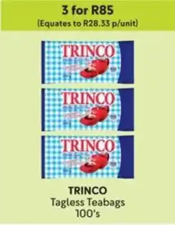 Makro TRINCO Tagless Teabags offer