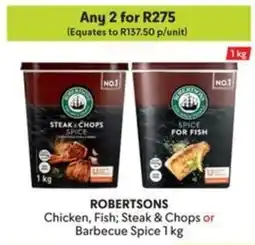 Makro ROBERTSONS Chicken, Fish Steak & Chops or Barbecue Spice offer