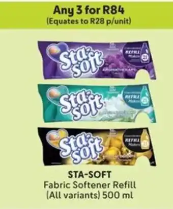 Makro STA-SOFT Fabric Softener Refill offer