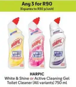 Makro HARPIC White & Shine or Active Cleaning Gel Toilet Cleaner offer