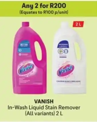 Makro VANISH In-Wash Liquid Stain Remover offer