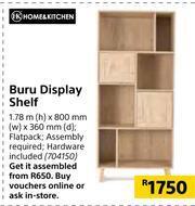 Builders Warehouse Home&Kitchen Buru Display Shelf-1.78m(h) x 800mm(w) x 360mm(d) offer