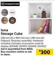 Builders Warehouse Home&Kitchen Iona Storage Cube-538mm(h) x 400mm(w) x 290mm(d) offer