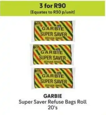 Makro GARBIE Super Saver Refuse Bags Roll offer