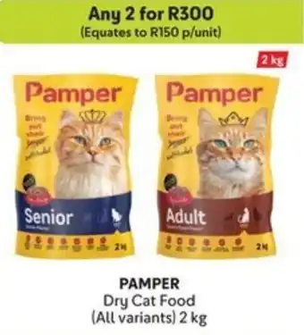 Makro PAMPER Dry Cat Food offer